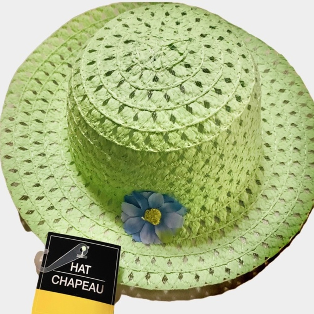 FLOPPY YELLOW SUN HAT FOR GIRL’S NWT